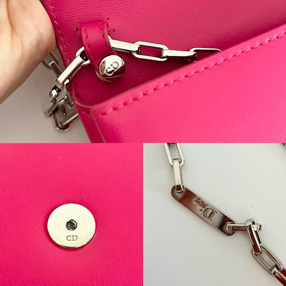 •••SOLD•••$6000 Auth Christian Dior Vif Runway Embellished Leather Chain Bag - Picture 12 of 17